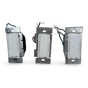 Lutron Maestro Dimmer Switch Lot of 3 White MA-600 MAW-603 MAW-600 600W 120V